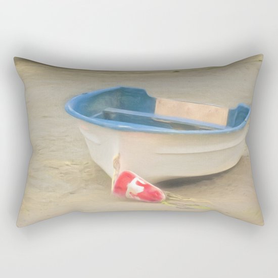 White Storm Rectangular Pillow