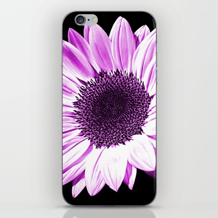Purple Sunflower iPhone Skin