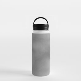 Elegant Luxury Silver Abstract Marble Water Bottle