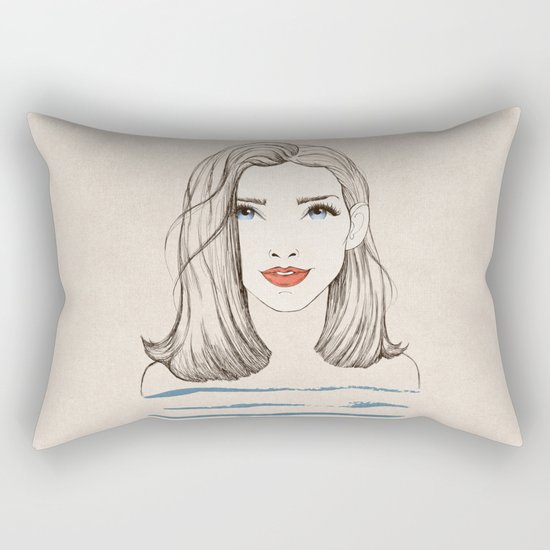 Sea girl Rectangular Pillow