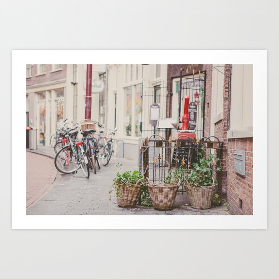 Bikes in Amsterdam Art Print