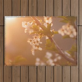 Spring Photography - Sunshine On Pink Leaves Outdoor Rug