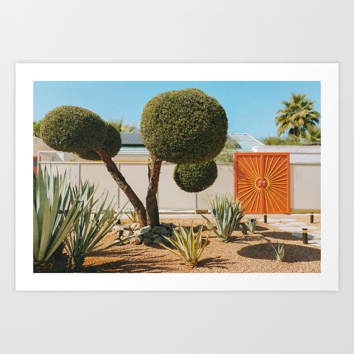 Peachy Gates of Palm Springs Art Print