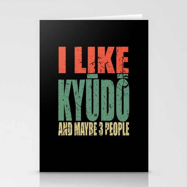 Kyūdō Saying Funny Stationery Cards