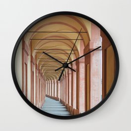 Portico Wall Clock | Perspective, Portico, Color, Architecture, Colonnade, Archs, Bologna, Digital, Photo, Pilgrimage 