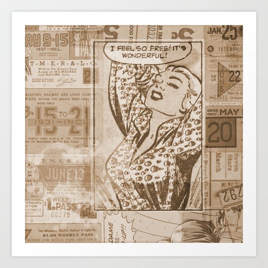 I feel free 4 Art Print