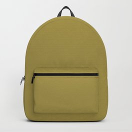Plain Golden olive | Solid Color | Solid Golden olive | Golden olive Backpack