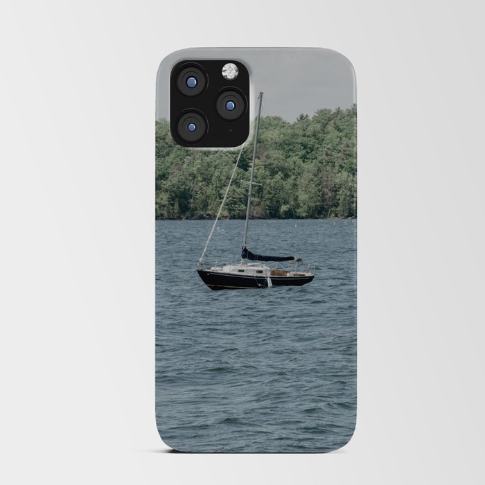 boat on Lake Champlain iPhone Card Case