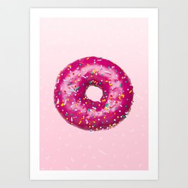 Giant Donut Delight Art Print