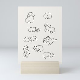 More Sleep Poodle Mini Art Print