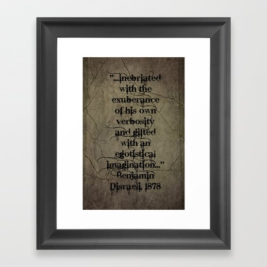The Politician Framed Art Print