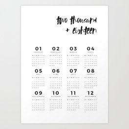 Wall Calendar Art Prints For Any Decor Style Society6