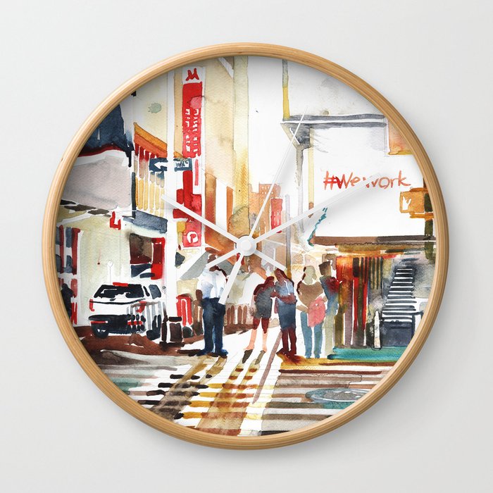 New York 7th Ave  Wall Clock