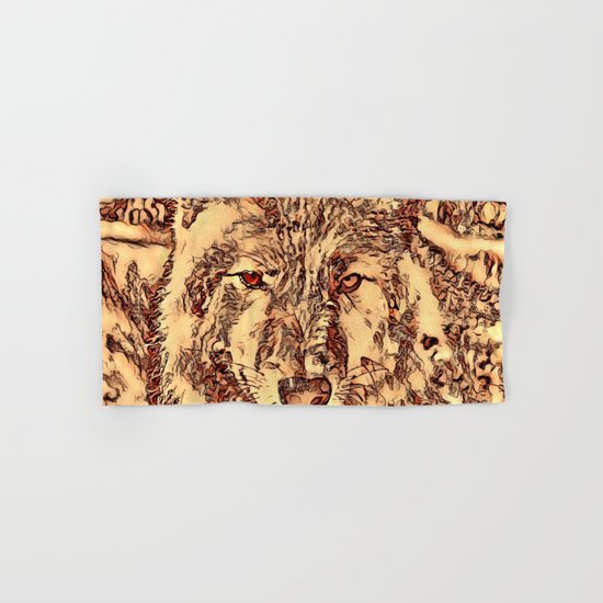 Animal ArtStudio - amazing Wolf Hand & Bath Towel