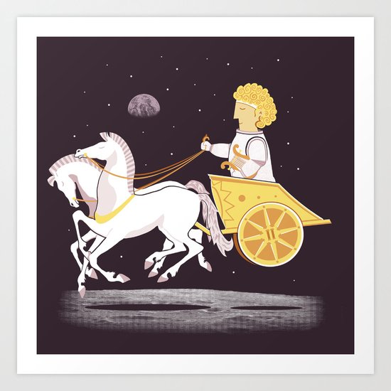 Apollo's Moon Landing Art Print