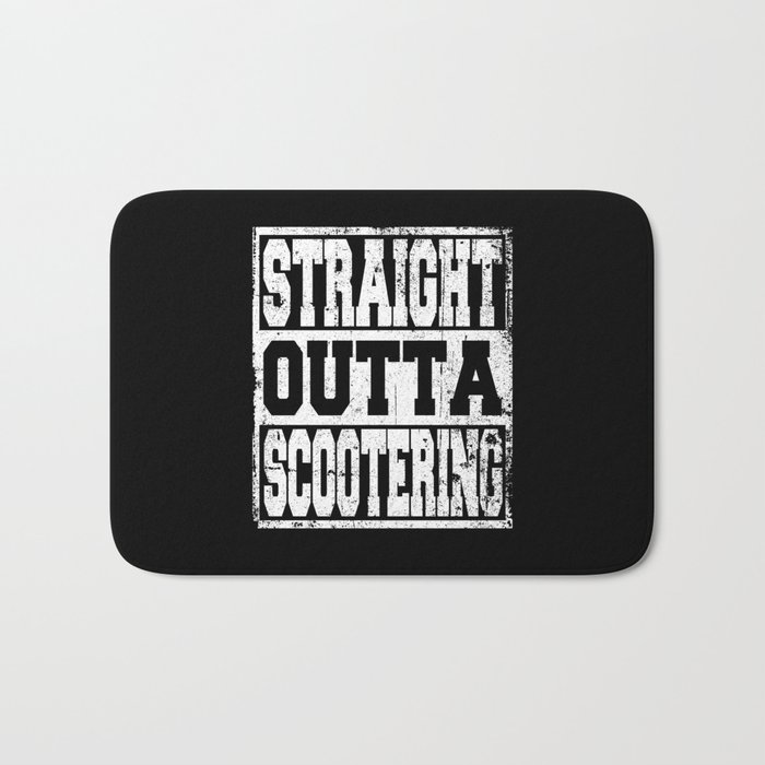 Scootering Saying funny Bath Mat