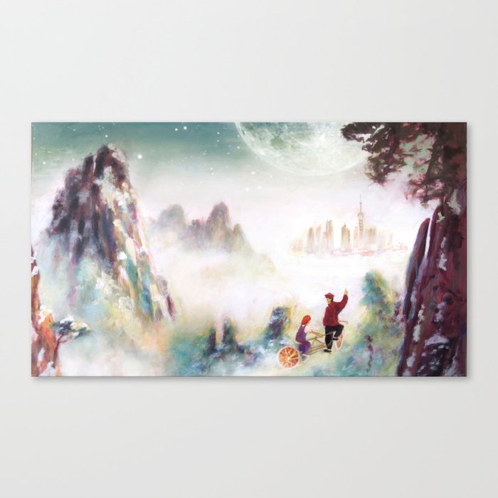 Canvas prints childrens bedrooms - Snowy mountains of Asia Canvas Print