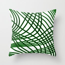 Abstract pattern - green. Throw Pillow