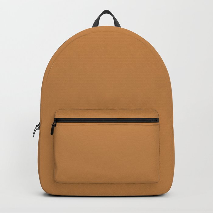 Leather Brown Solid Color Pairs with Sherwin Williams 2020 Forecast Color - Tassel Brown SW 6369 Backpack