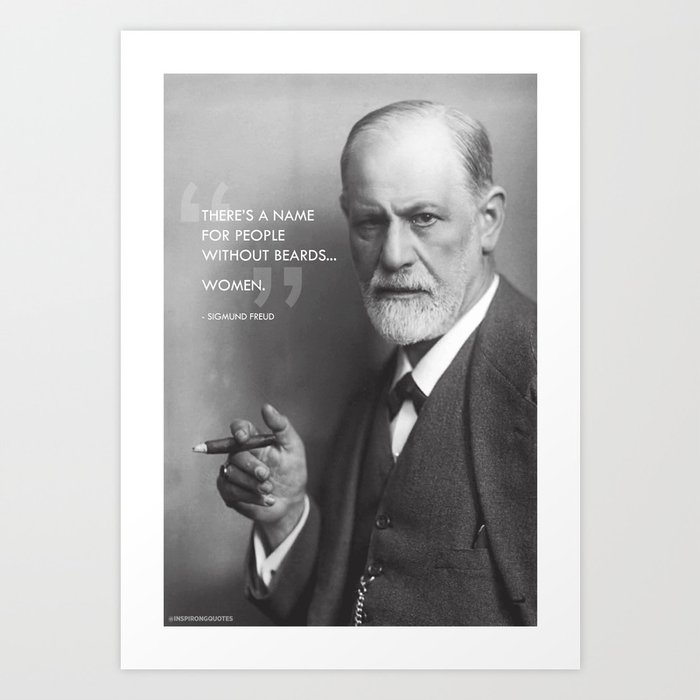 Sigmund Freud - Beards Art Print by Inspirong | Society6