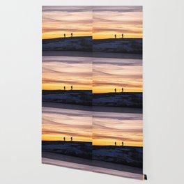 Arctic Sunset Walk Wallpaper