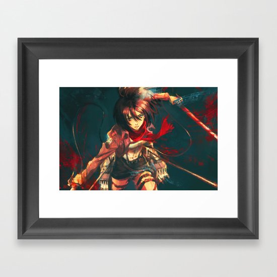 Worth a Hundred Soldiers Framed Art Print
