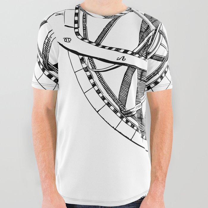 Armillary Sphere  All Over Graphic Tee