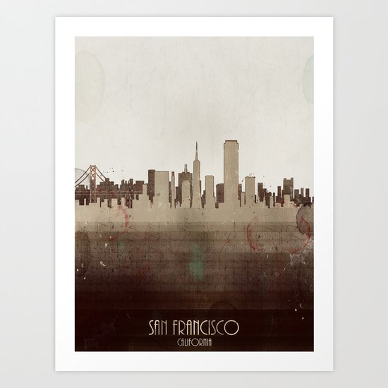 san francisco california Art Print