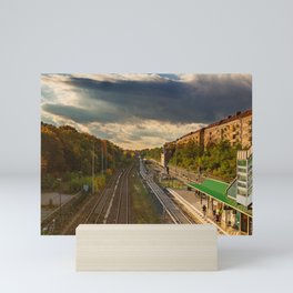 Hermannstrasse S-Bahn, Fall 2020 Mini Art Print