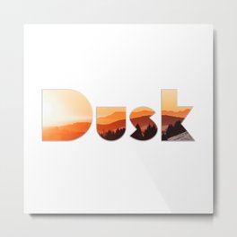 Dusk Metal Print | Graphicdesign, Evening, Evenfall, Dusken, Evenings, Sundown, Witchinghour, Fall, Dusk, Nightfall 
