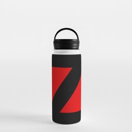 Letter Z (Black & Red) Water Bottle