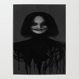 horror scary art for Psychological lovers women and men Poster