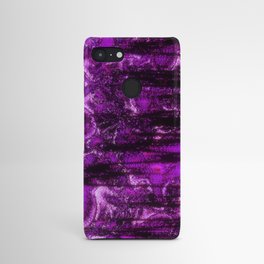 Purple Glitch Distortion Android Case