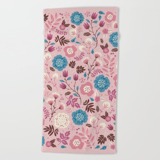 Pretty Pink Beach Towel