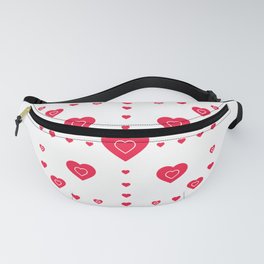 Red Valentine Hearts  Fanny Pack