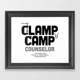 Clamp Camp Counselor Framed Art Print