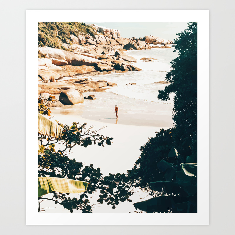 Solo Traveler Illustration Travel Art Print By 83oranges Society6