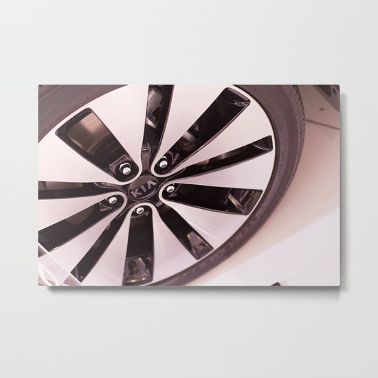Kia Optima Wheel Metal Print