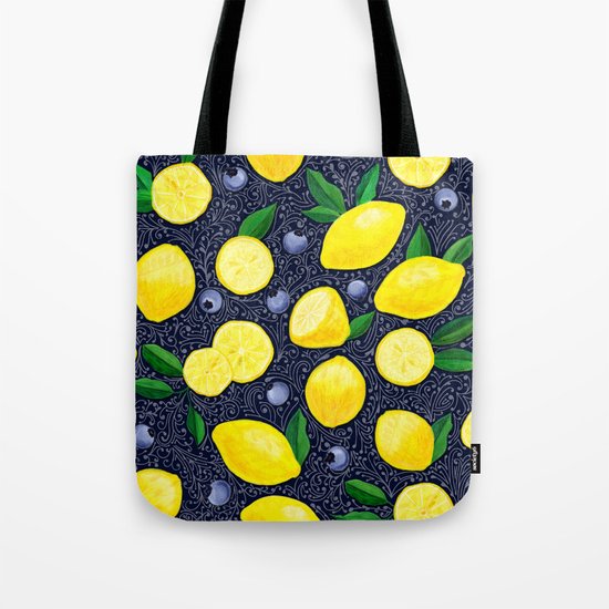 Lemon Blueberry Tart Tote Bag