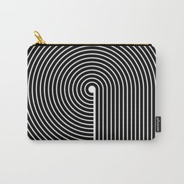 Think. Black Line Circle Carry-All Pouch