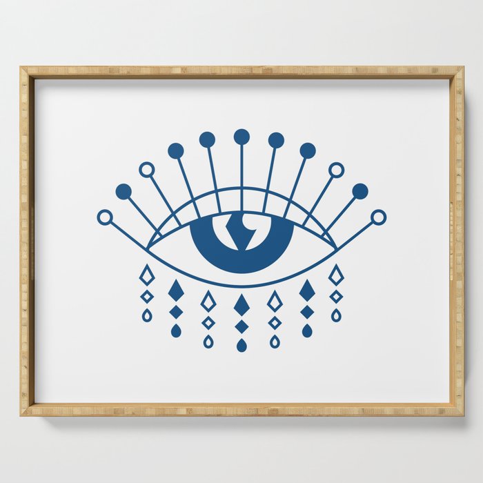 Evil eye classic blue color Serving Tray