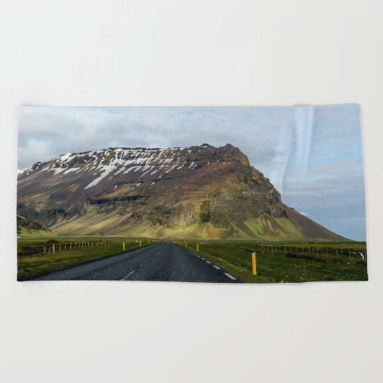 Mountain Road Beach Towel