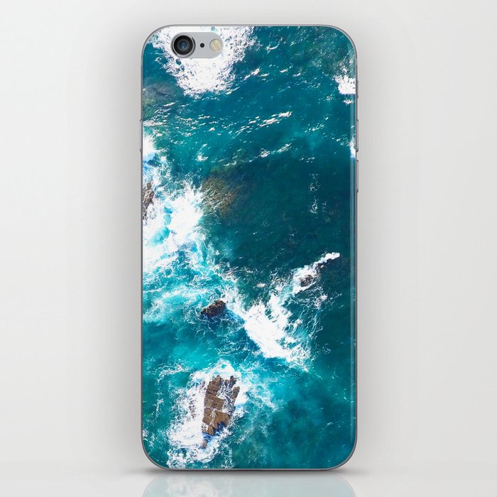 Surf Photography, Beach Wall Art Print, Ocean Water Surfing, Coastal  iPhone Skin