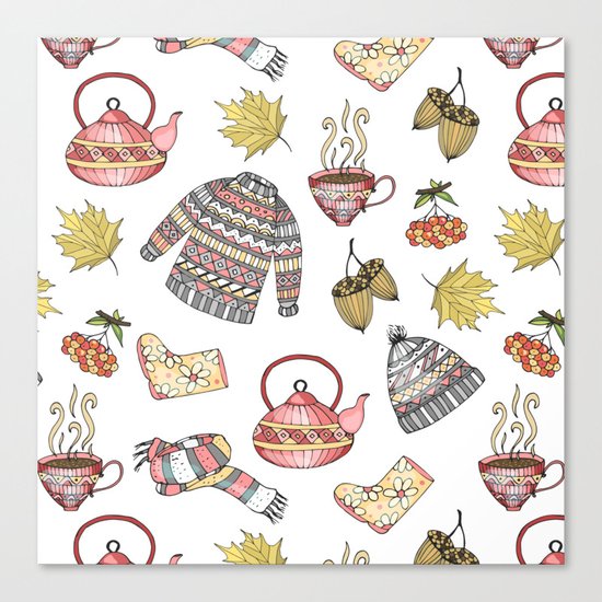 Autumn pattern Canvas Print