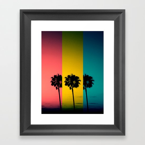 Vintage Palm Tree Framed Art Print