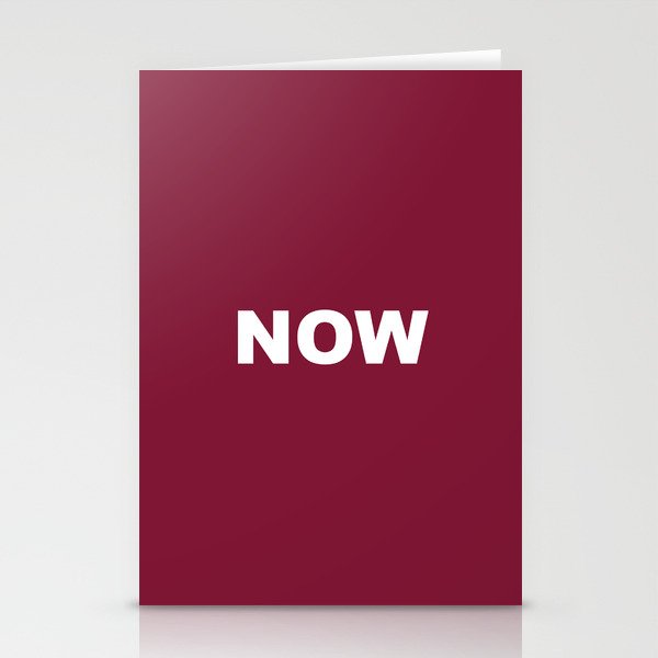 NOW CLARET RED COLOR Stationery Cards