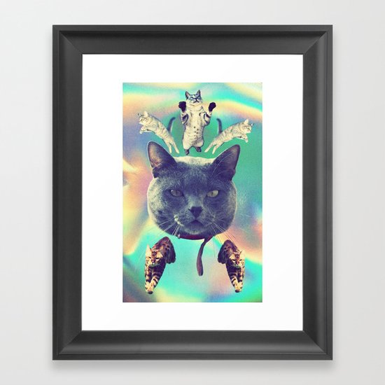 galactic Cats Saga 3 Framed Art Print