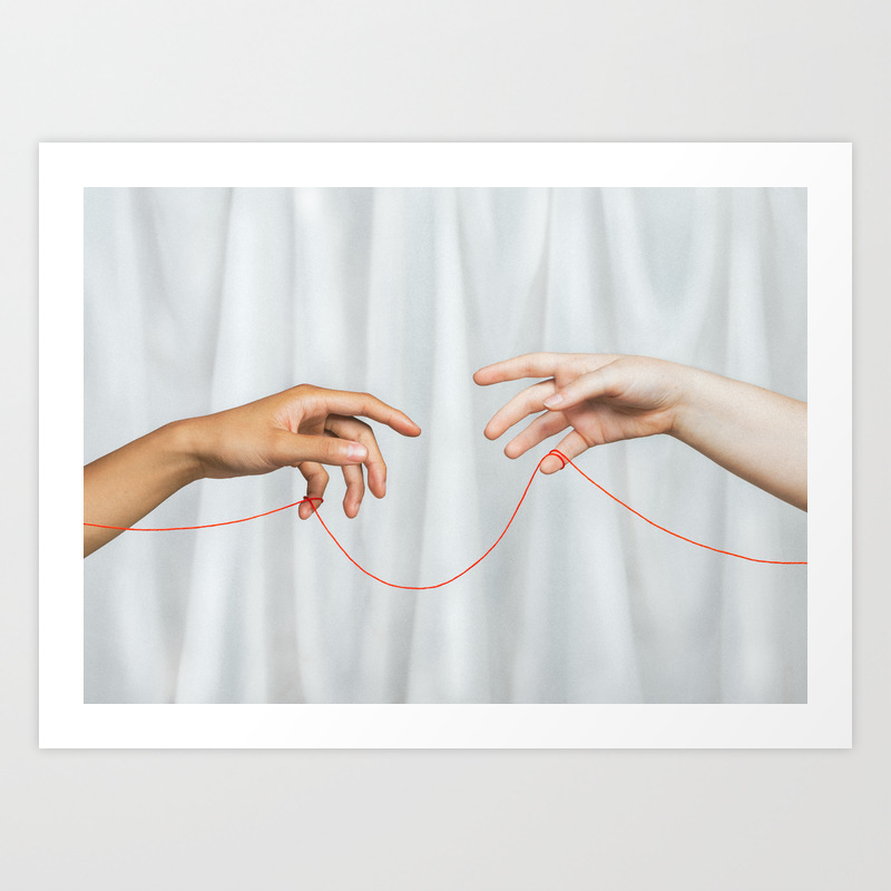 Red String Of Fate Art Print By Pipaluq Society6 Red String Of Fate Art Print By Pipaluq Society6