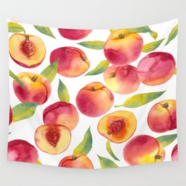 peache fruit pattern Wall Tapestry