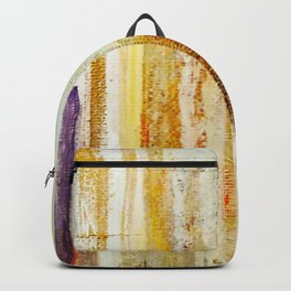 golden abstract painting  Backpack